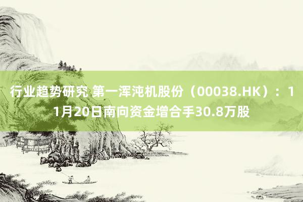 行业趋势研究 第一浑沌机股份（00038.HK）：11月20日南向资金增合手30.8万股