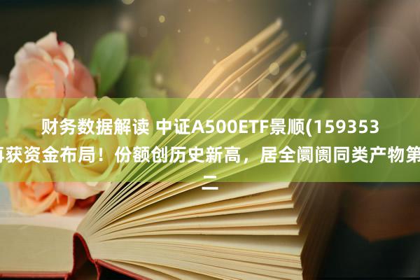 财务数据解读 中证A500ETF景顺(159353)再获资金布局！份额创历史新高，居全阛阓同类产物第二