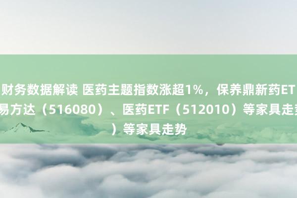 财务数据解读 医药主题指数涨超1%，保养鼎新药ETF易方达（516080）、医药ETF（512010）等家具走势